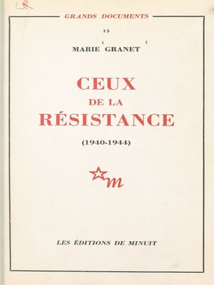 cover image of Ceux de la Résistance